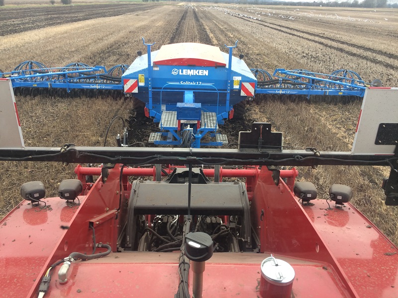 The farm’s recently adopted a 12m CTF system, which should help improve soil condition.