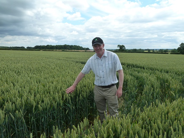 Nigel didn’t know which field received the nutritional programme and had to pick it out.