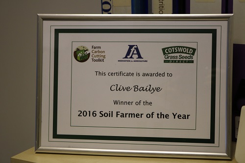A recent soil management award is attributed to ideas picked up and shared online.