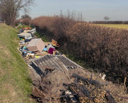 Fly-tipping on UK farms
